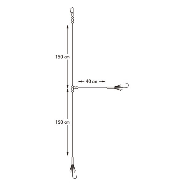 夜光シラス タチウオフロロ仕掛 